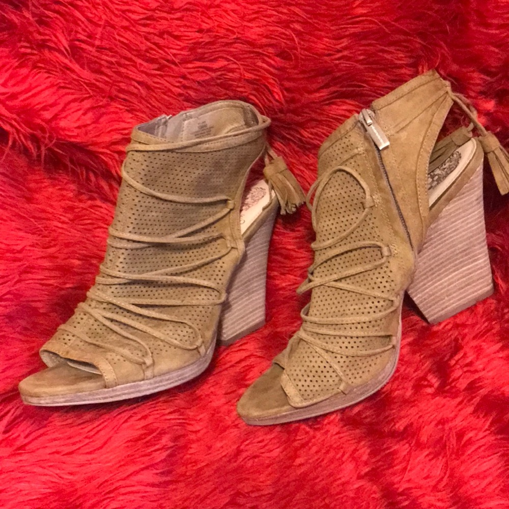 Gently Used Vince Camuto Brown Wedge